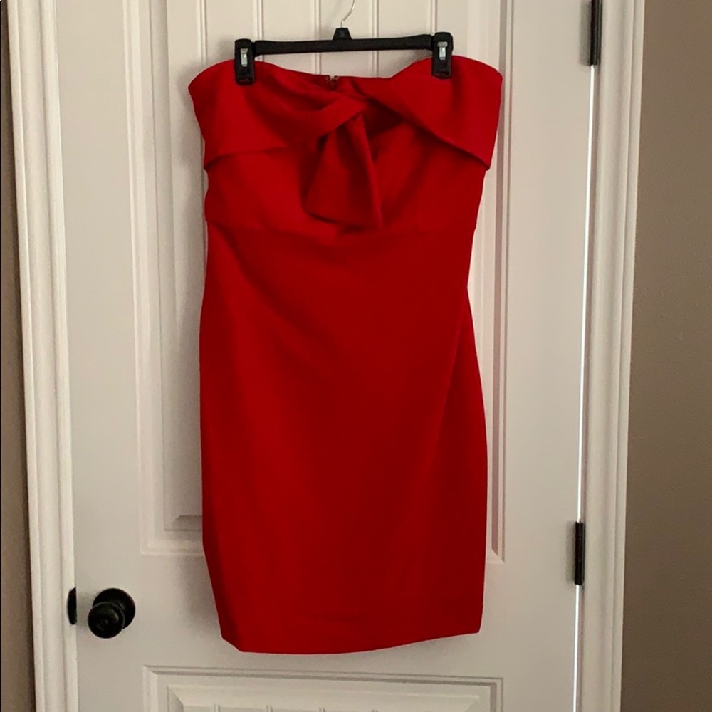Sam Edelman Red Strapless Dress Size 12